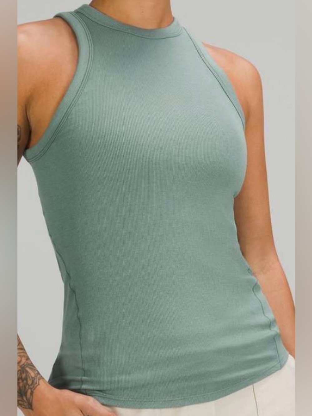 Lululemon athletica Ribbed High-Neck Tank